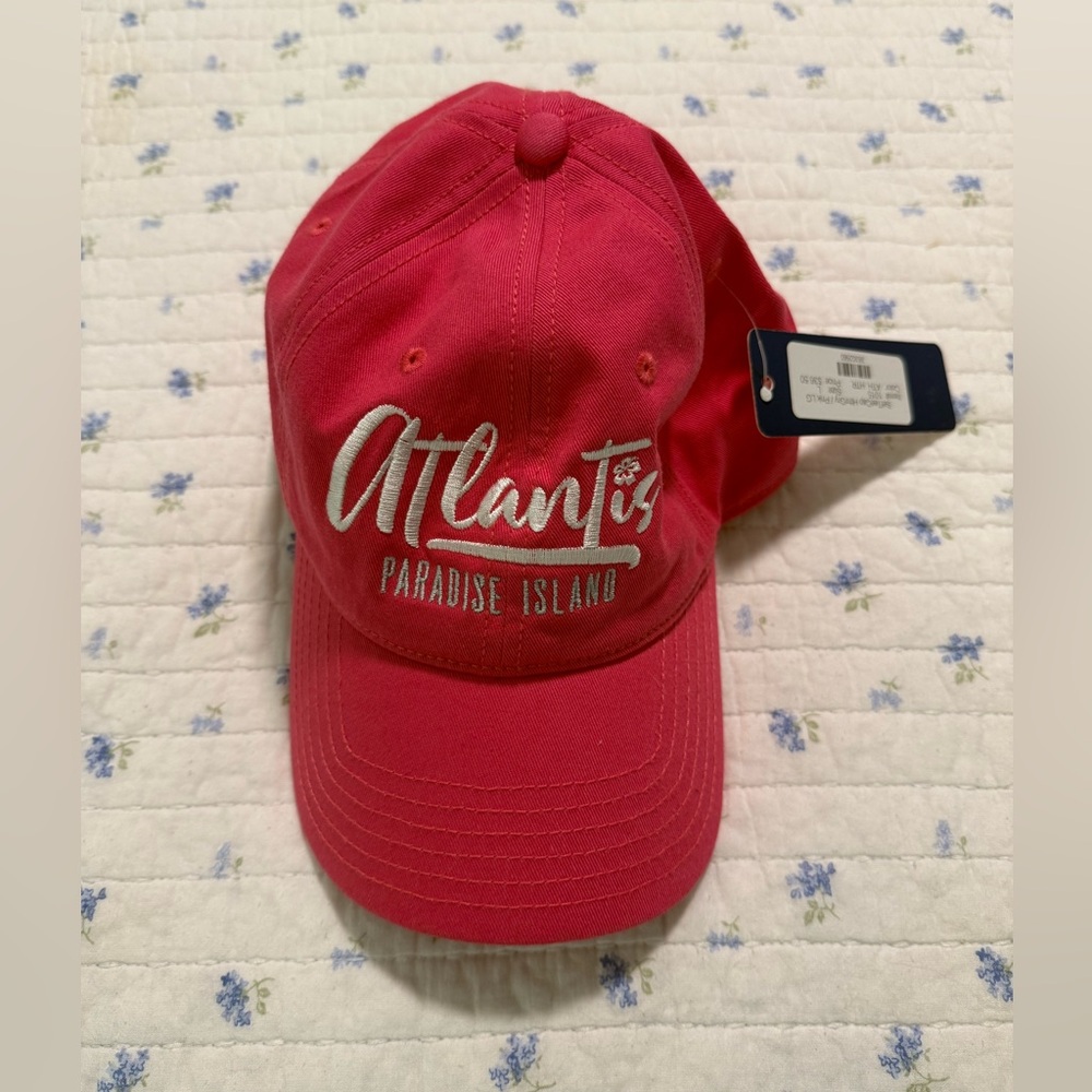 NWT Women's Atlantis Bahamas Resort Cap Pink Adjustable